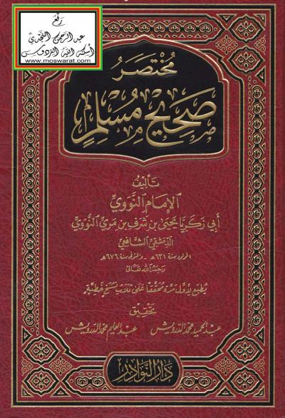 غلاف كتاب مختصر صحيح مسلم - النووي
