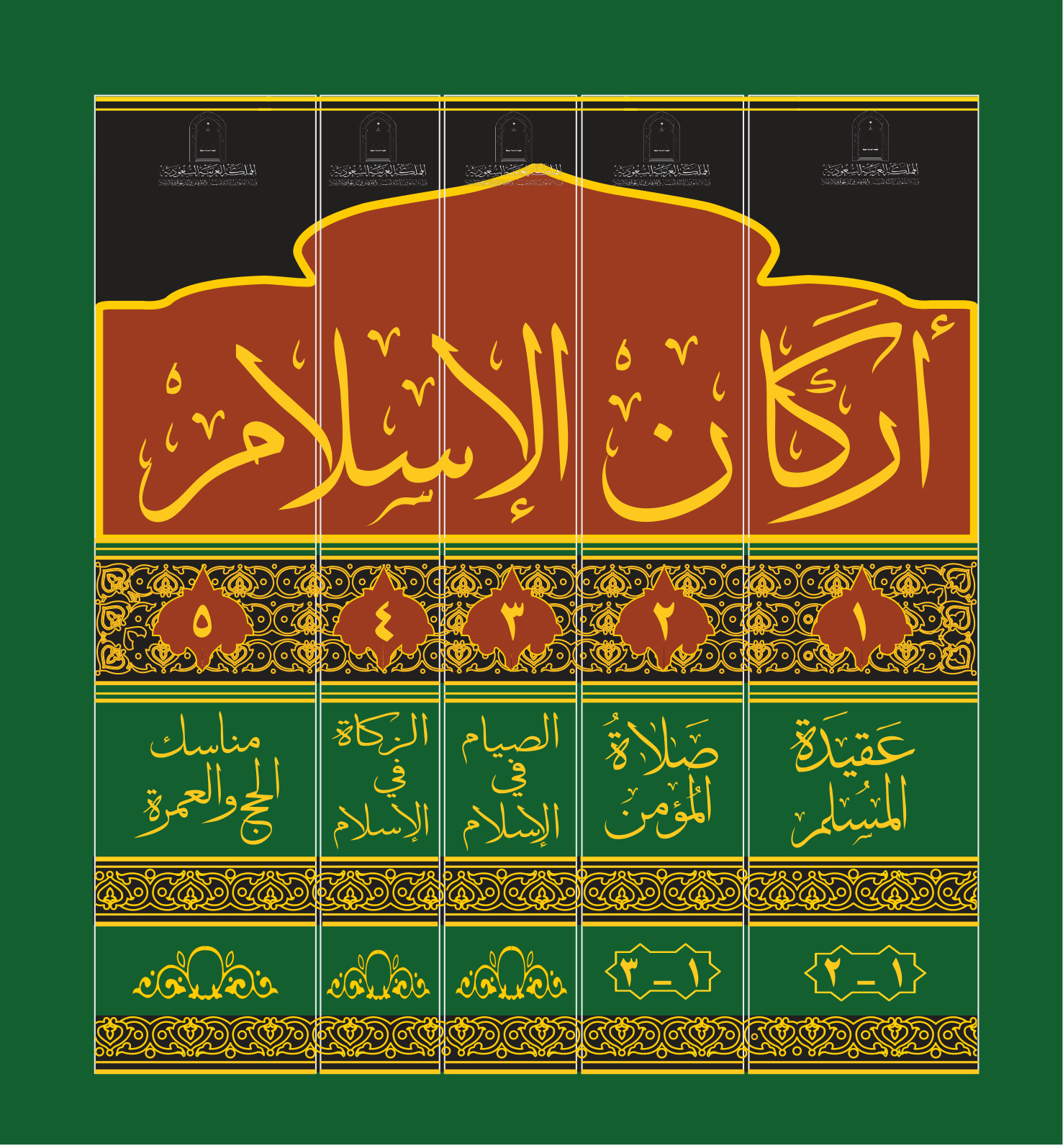 غلاف كتاب المجموعة الكاملة لكتب الشيخ سعيد بن وهف القحطانى