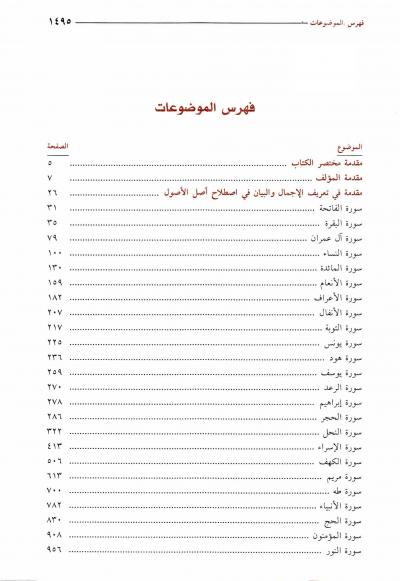 غلاف كتاب تفسير القرآن بالقرآن من أضواء البيان - (59) الفهرس