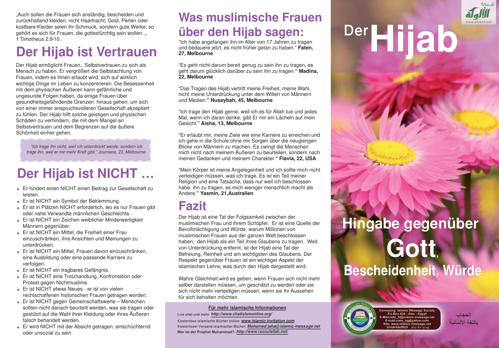 غلاف كتاب Der Hijab (PDF)
