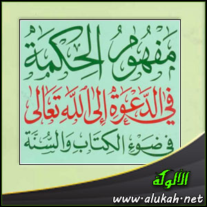 غلاف كتاب مفهوم الحكمة في الدعوة إلى الله تعالى في ضوء الكتاب والسنة (PDF)