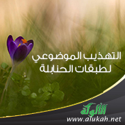 غلاف كتاب التهذيب الموضوعي لطبقات الحنابلة (PDF)