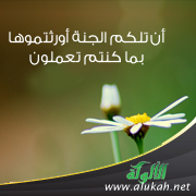 غلاف كتاب أن تلكم الجنة أورثتموها بما كنتم تعملون (PDF)