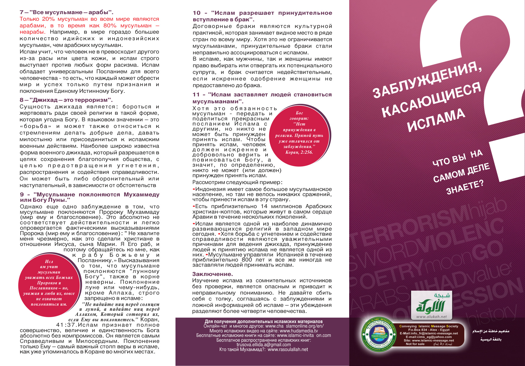 غلاف كتاب ЗДЕНИЯ, АБЛУЖКАСАЮЩИЕСЯ ИСЛАМА (PDF)