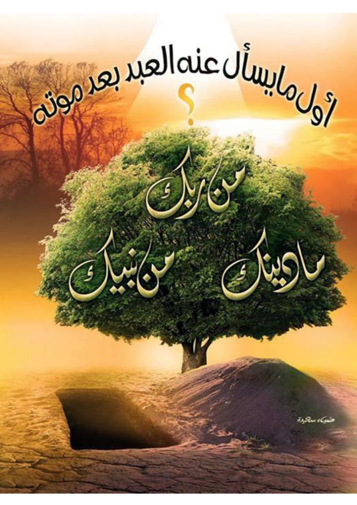 غلاف كتاب أول ما يسأل عنه العبد بعد موته: من ربك؟ ما دينك؟ من نبيك؟ (PDF)